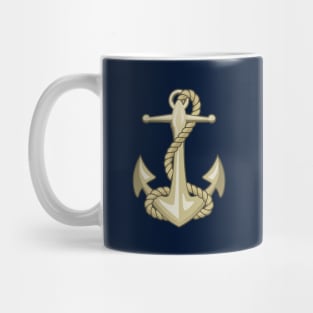 Gold Anchor and Rope Mug